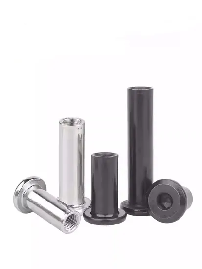 Flat Head Hex Socket Barrel Cap Nut Furniture Connector Sleeve Nut M6m8